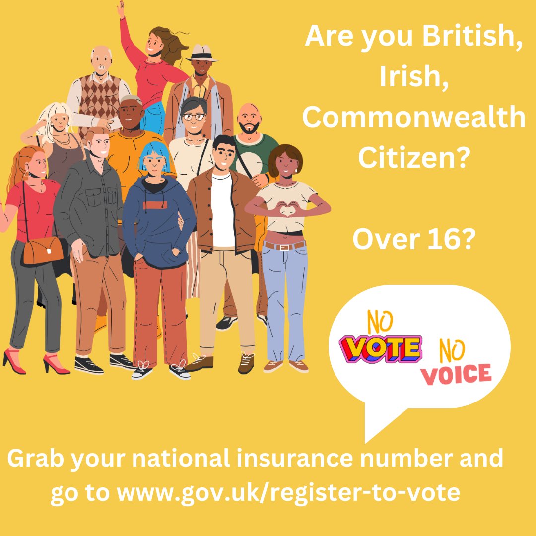 Not registered? No voice. Make sure you can vote in #Elections