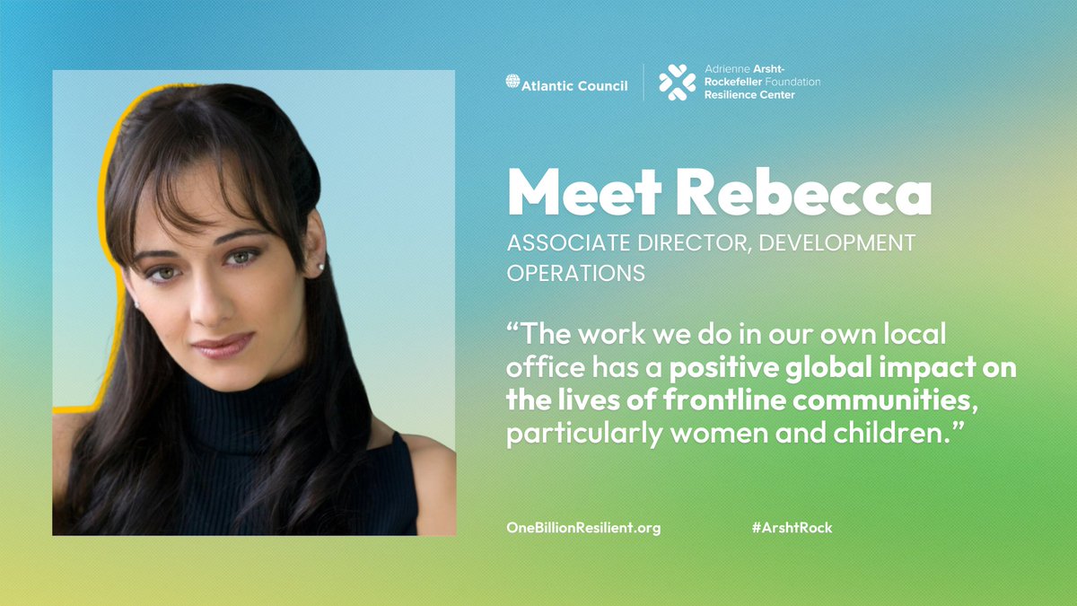 🌎🌱 Meet Rebecca Weaver, our Associate Director of Development Operations! She leads the way in supporting our Center’s strategic resource development goals. Learn more about the work we're doing to build climate resilience worldwide: bit.ly/35SOSRw