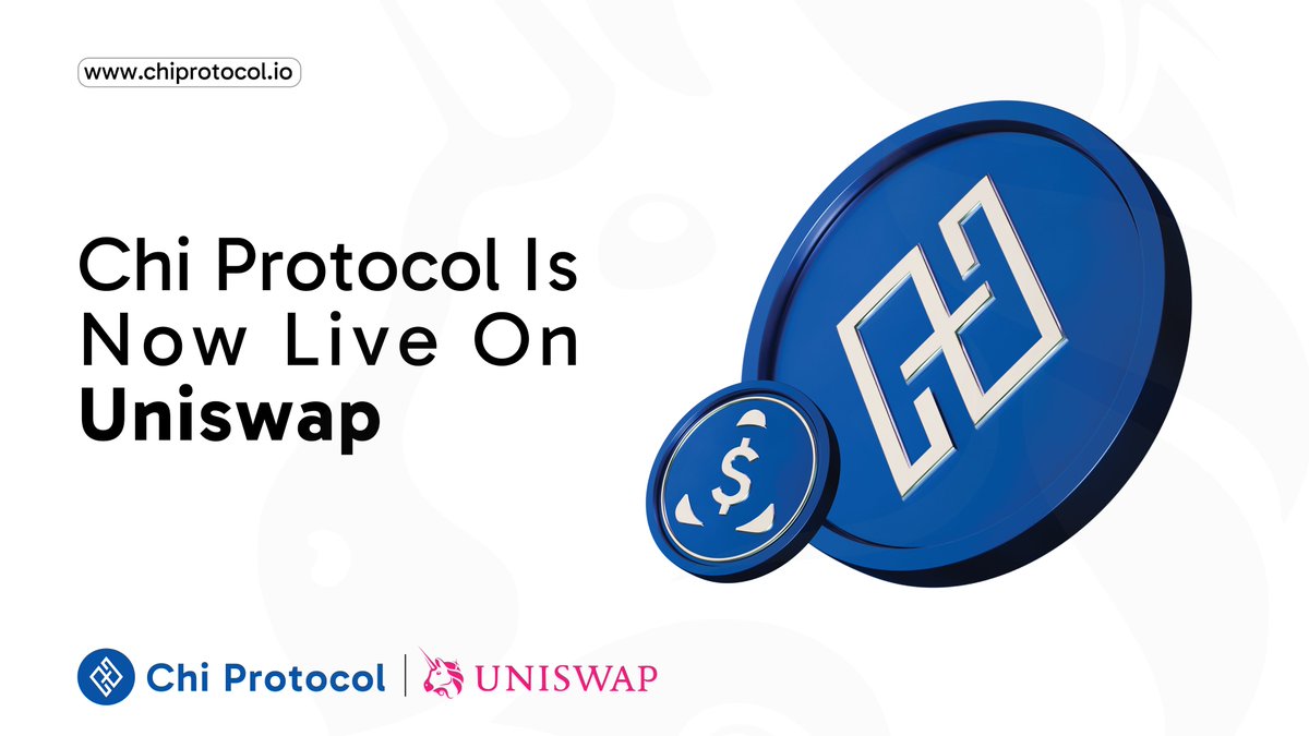 ProtocolChi's tweet image. Our pools are LIVE on @Uniswap now:

$CHI Contract: 0x3b21418081528845a6DF4e970bD2185545b712ba

$USC Contract: 0x38547D918b9645F2D94336B6b61AEB08053E142c

The project and dapp are also LIVE: chiprotocol.io