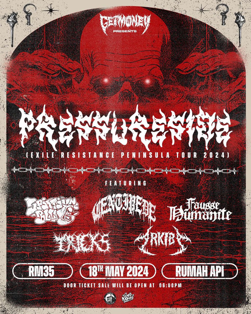 PARTY WITH <a href="/pressuresidehc/">PRESSURESIDE</a> <a href="/findctp/">centipede</a> <a href="/FausseChaos/">Fausse Humanité</a> @arkibazone <a href="/TricksHardcore/">T R I C K S</a>