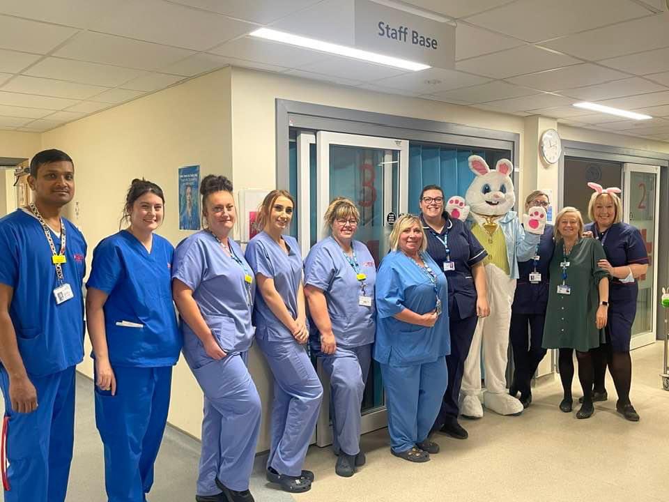 The Easter bunny has been visiting the department bringing cheer to the staff. You could say they were eggcited and had cracking fun! 

#TeamUECC
#EasterBunny 
#Easter