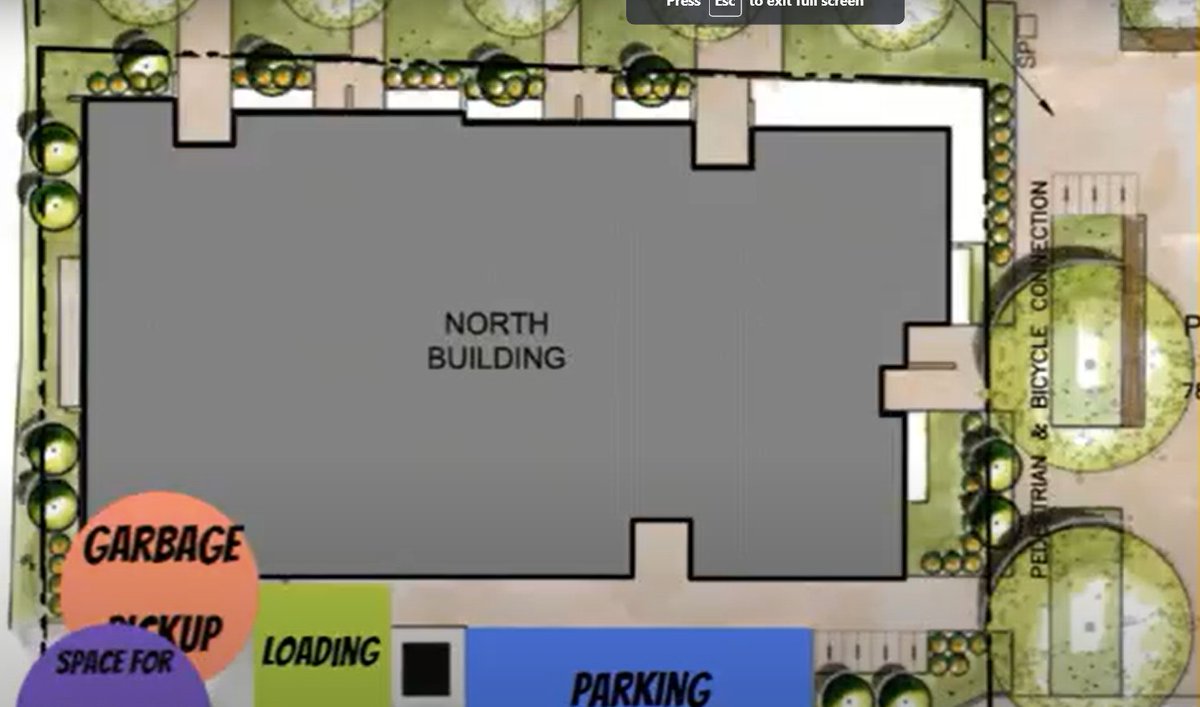 BelMacGroup's tweet photo. @camsmithers We've proposed a plan where only the swept path and the garbage pick up area overlap. This will ensure that garbage trucks don't need to back up all the way down the back alley. https://t.co/Y0HwVECLvD