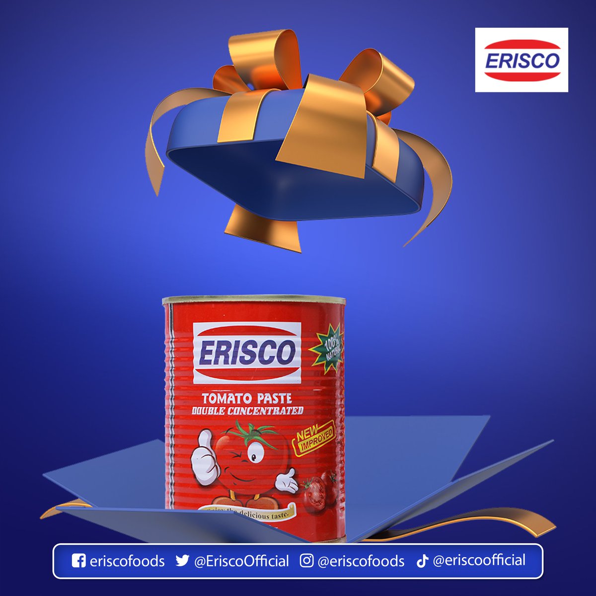 Erisco Tomato Paste is the secret ingredient for meals that leaves a lasting impression on everyone's taste buds at your dinner table.
#GiftOfLove #eastertreats #healthyfoodchoices