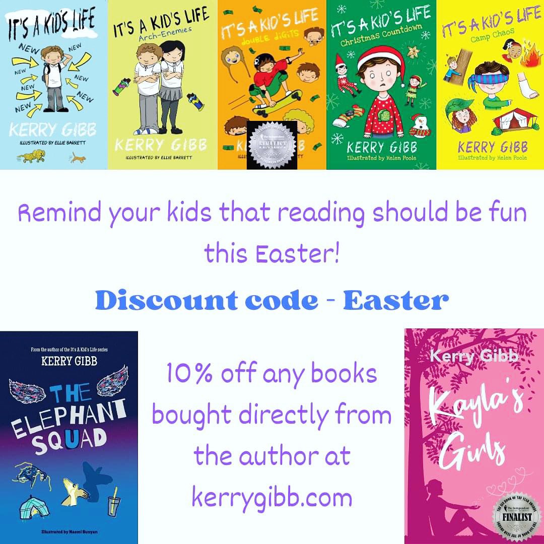 My son happily told me today, that his teacher said they didn't have to do any homework over Easter, and she just wanted them to read for fun! 

That is what it is all about! So to celebrate the fab attitude of teachers like this, I am offering a 10% discount on all of my books!