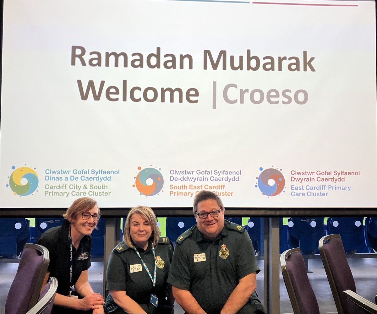 Falch i fod yma #HealthyLivesRamadan Caerdydd yn rhannu gwybodaeth am #CPR. Cyfle i achub bywyd os bydd ataliad y galon yn digwydd i un o’r teulu.