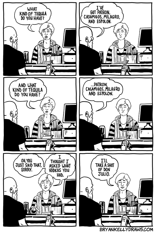 bryankellydraws's tweet photo. True Tales From The Bar #160
#truetalesfromthebar #barcomics #barcomic #bartender #bartending https://t.co/T3hUwwHXr7