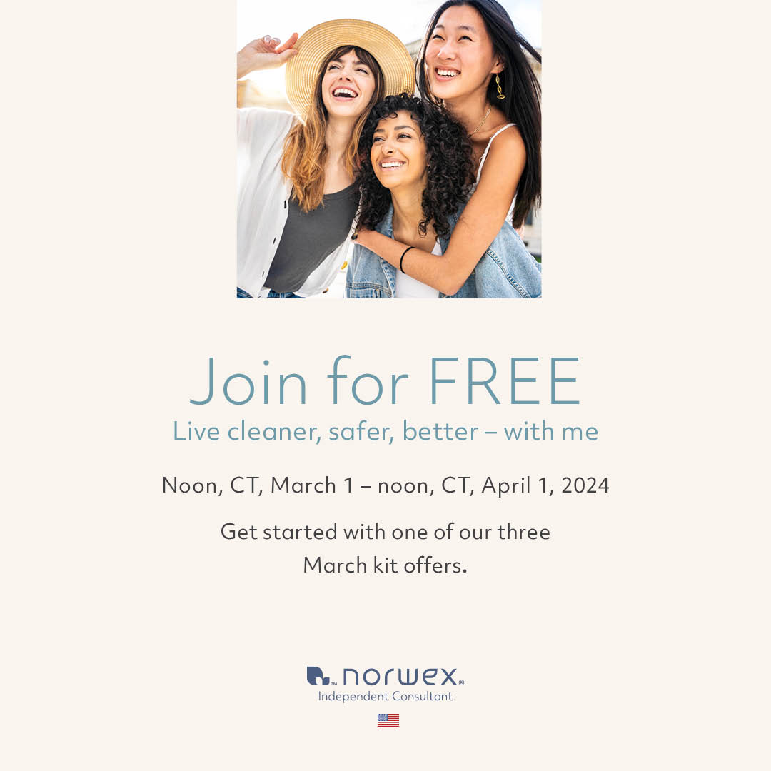 SuzanneRHolt's tweet image. There is still time to join Norwex for FREE! 

For just the $9.95 cost of S&amp;amp;H, you can open your Norwex account just in time for spring cleaning with the Join for Free Plus Kit or the Safe Haven 5 Kit.

Learn more here👉️ littlegreencloth.com/join-norwex-fo…

#Norwex #joinforfree #freesignup