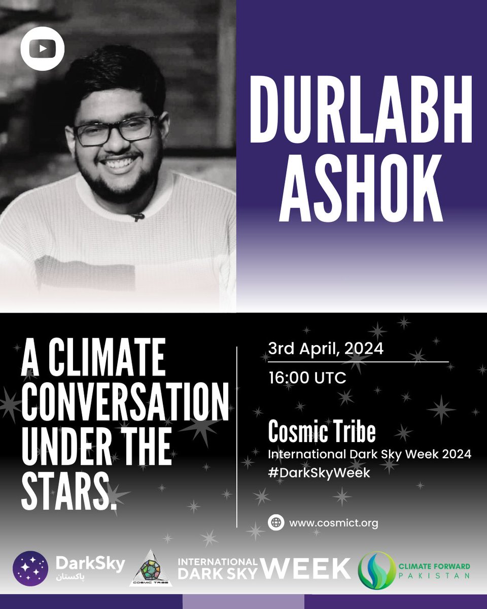 TribeCosmic's tweet photo. 🌟 Join us for "A Climate Conversation under the Stars" featuring Durlabh Ashok, a distinguished climate advocate, as we delve into meaningful discussions about climate action! 🌍✨

📅 Event: A Climate Conversation under the Stars

🗓 Date: 3rd April 2024

🕓 Time: 16:00 UTC https://t.co/ad1qOkYw1f