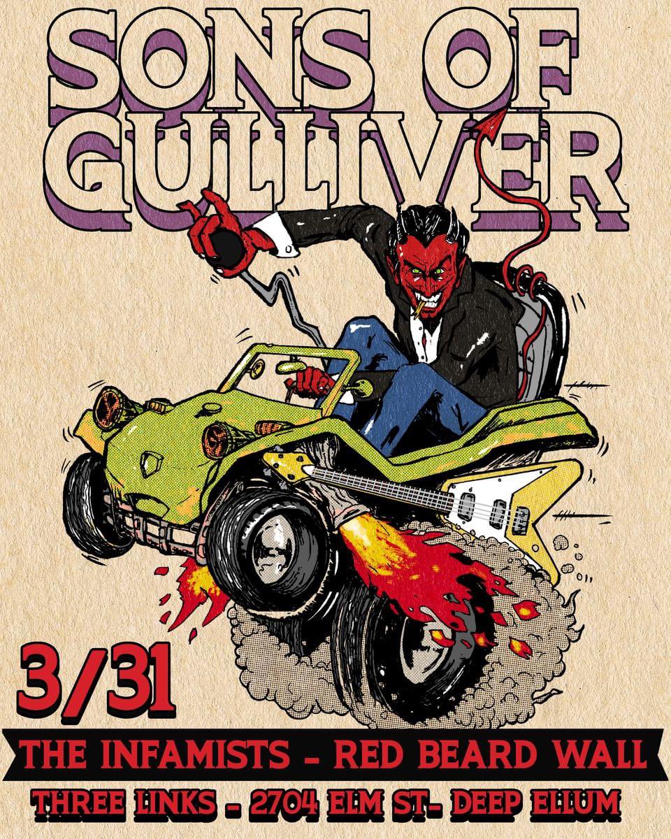 The_Infamists's tweet photo. Celebrating your favorite zombie this Easter Sunday at Three Links in Dallas. Save yourself from eternal damnation by embracing rock & roll.๐ฐ๐ฅ๐๐งโโ๏ธ๐
๐๏ธ: @3LinksDeepEllum (8pm)
With:
Sons of Gulliver
@redbeardwall
#rocknroll #heavymetal #easter #deepellum #dallas #dfwmusic https://t.co/AVC5SvARgN