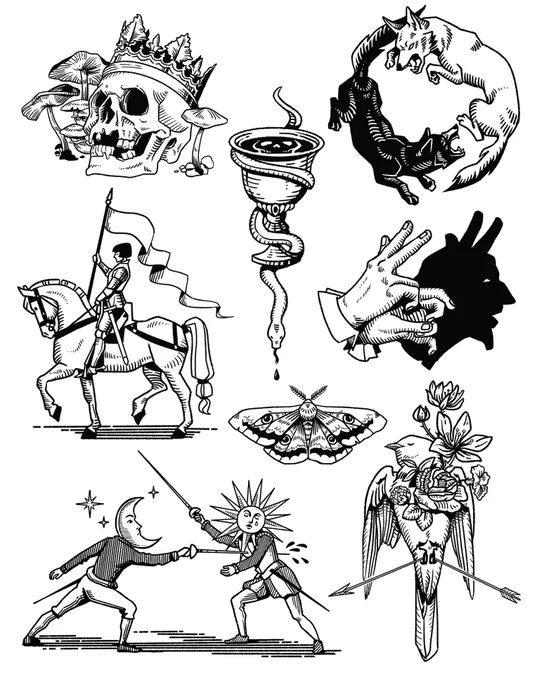Tattoo designs inspired by the drumhead messages 🖤 