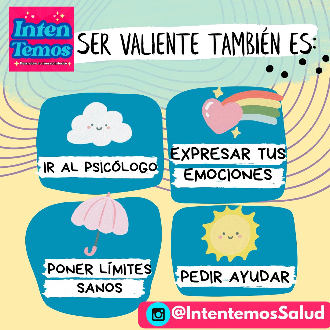 INTENTEMOSSALUD's tweet image. #IntentemosSaludMental #EmocionesSaludables #BienestarEmocional #SaludMental #CrecimientoPersonal #TerapiaYBienestar #Consejos #FortalezaEmocional #PsicologiaEmocional #Reel #Depresión #Viral #DesarrolloPersonal #Reflexion #Amor #Motivación #Psicologia  #Salud #Vida #Aprendizaje
