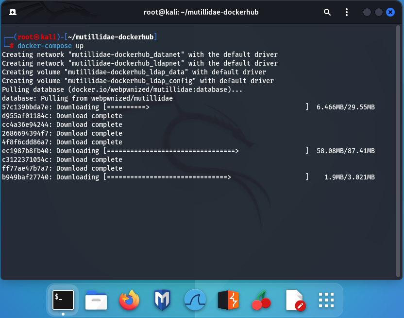 Run Mutillidae on Docker