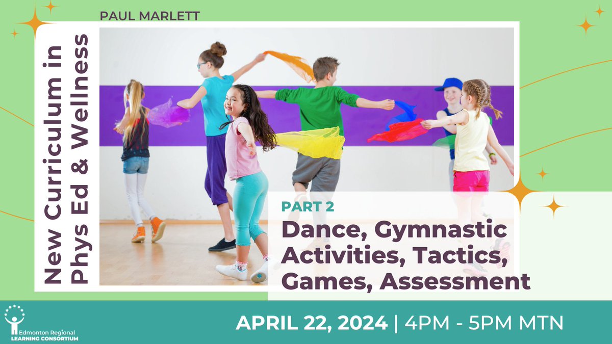 Learn how to effectively use dance & gymnastic activities to build body awareness in your #physEd class in this session with Paul Marlett. Learn more/register: bit.ly/ERLCPE592 #newcurriculum