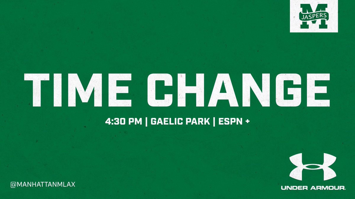 ⏰ TIME CHANGE Tonight’s game against Quinnipiac has been moved to 4:30 pm #GOJASPERS #JasperNation