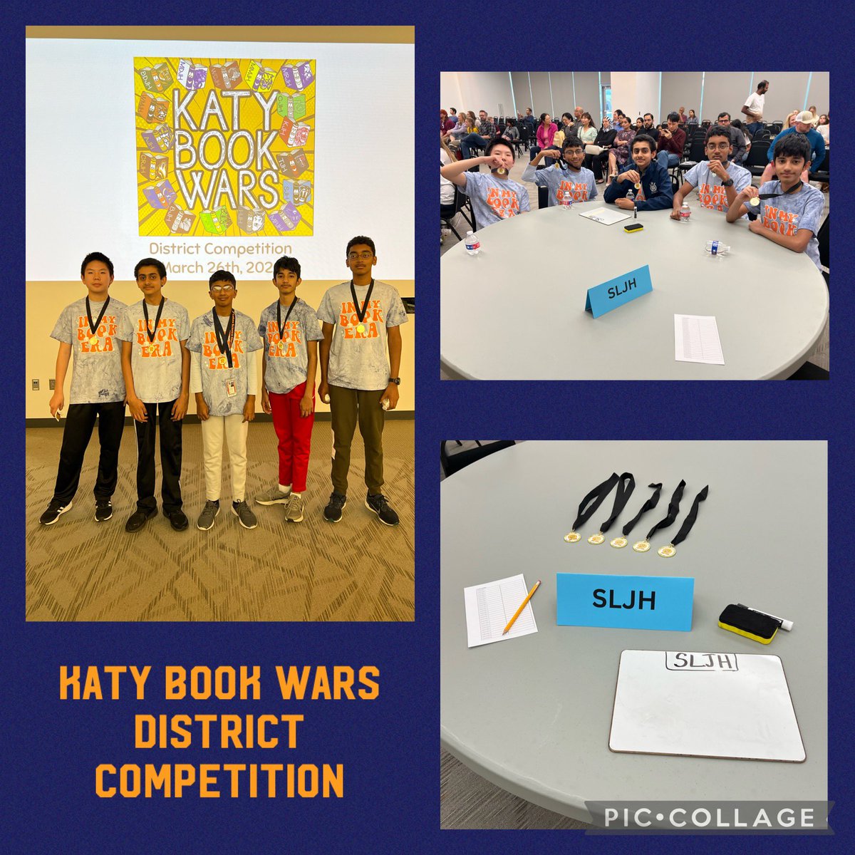 SUPER PROUD of our Scholars of Sparta! They competed at our Katy Book Wars district competition last night & made us PROUD! We didn’t get the results we wanted but we’ll be back next year! @spartan_speak @katy_libraries #7ljhpride