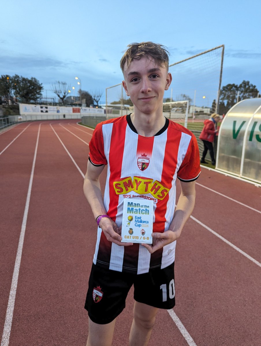 Congratulations to Isaac who got MotM in our loss to a strong @RCD_Mallorca #EastMallorcaCup