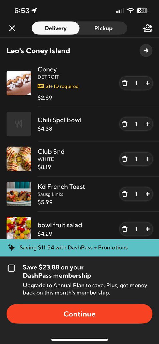 DJMetalAfro's tweet photo. They really are asking for ID for a coney dog? π
I didnβt get itβ¦ was concerned what other strings would be attached π¬π€
#doordash #leosconeyisland #coneydog #chili #coney #FoodForThought #Food https://t.co/YqRXduT4JY