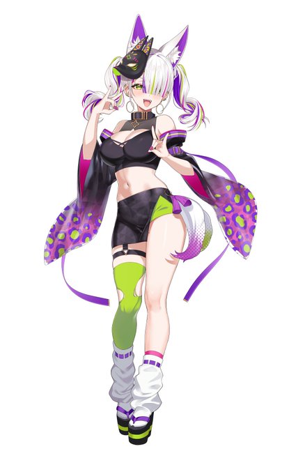 キービジュ公開Xに神隠しされがちな自称ギャルの巫女狐ウチを見つけたってことは…ウチを推すって運命…だよねっ?イラストは #mo2nuki ママ#Vtuber 