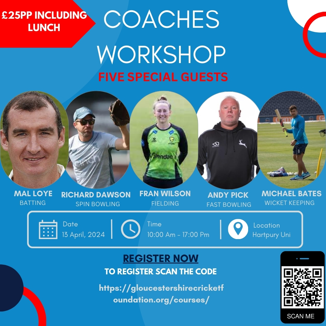 If you are looking to further develop your coaching, we still have limited spaces available at our coaching workshop. To secure your place head to the link ⬇️ booking.ecb.co.uk/W8EwyZ
