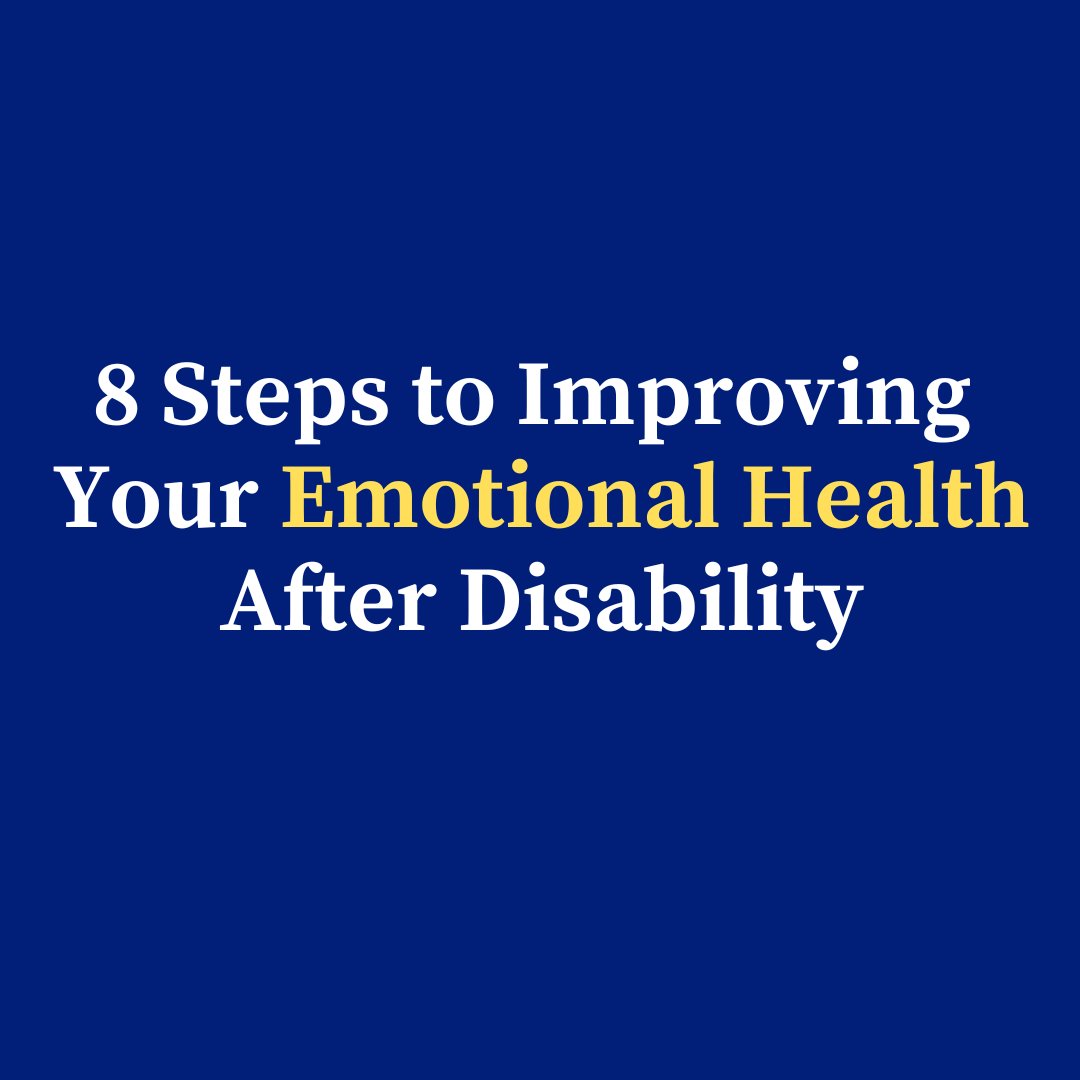 Jenny Smith, a C6-7 quadriplegic and author of the workbook “The Journey,” shares 8 steps to understanding and improving your emotional health after disability. newmobility.com/8-steps-to-und…