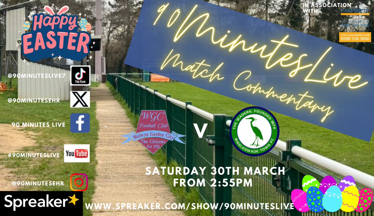 90MinutesLiv's tweet photo. Our next LIVE commentary comes from the #PexhurstStadium as @WGCFC host @Biggleswade1874 in a huge game as #Citizens look to continue their #Pushfortheplayoffs against the top of the table side. Join @marvotm and @symon75 from 2:55pm on https://t.co/DSQ4u9xUo3 for all the action https://t.co/KRKFjUWO9M