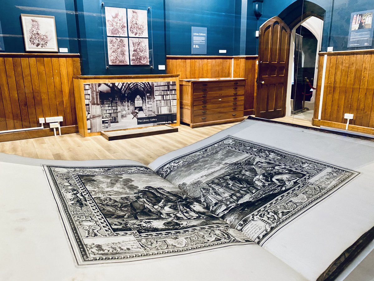 The first phase of @ushawdurham library redevelopment is now open to the public. Learn about the history of Ushaw’s library & collections & then enjoy time in the new library gallery admiring a display of contemporary artworks alongside historical books #lovebooks #libraries