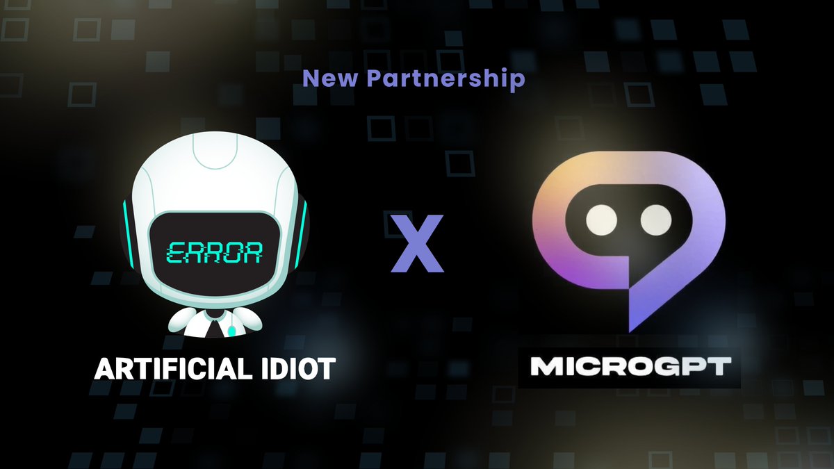 Ai_idiot x Micro_GPT

We are glad to announce that we have joined forces with MicroGPT to unlock the infinite possibilities of artificial intelligence. Our partnership is a testament to the power of intelligent programming and innovation, setting new horizons for what's…
