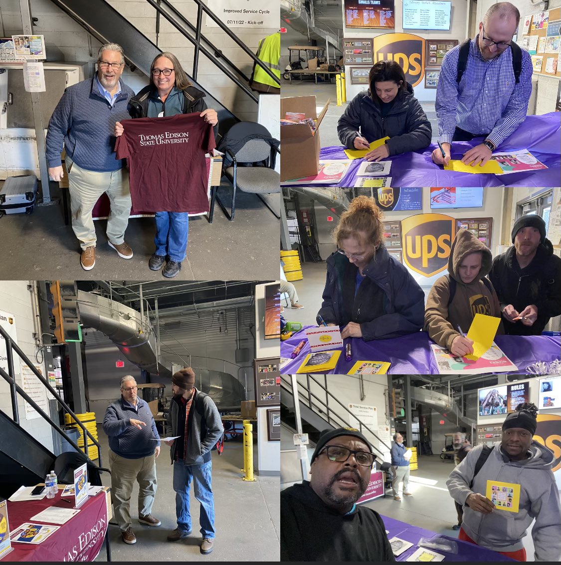 BUSY in Lenexa! Thanks to Bob Truncali from Thomas Edison SU. A great team. We promoted Women’s History Month!Employees made cards for women at the Ronald McDonald House! Some wonderful messages! @koltensmith10 @HRGalindoUPSers @rmhckc