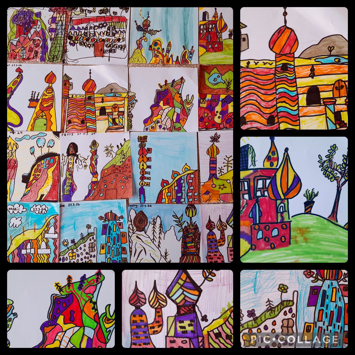 Adventures with Miss Douglas 💙🧡🌻😷 (@adventu77409233) on Twitter photo Hello Team Garnetbank👋P5/4 artists have been busy again creating these wonderful Hundertwasser style buildings and landscapes.Not sure 🤔who Hundertwasser is please ask P5/4. <a href="/GarnetbankPS/">GarnetbankPrimary</a> <a href="/rukhsana1akhtar/">Rukhsana Akhtar</a> <a href="/creativity/">AJ</a> #makesyousmile Hello Team Garnetbank👋P5/4 artists have been busy again creating these wonderful Hundertwasser style buildings and landscapes.Not sure 🤔who Hundertwasser is please ask P5/4. <a href="/GarnetbankPS/">GarnetbankPrimary</a> <a href="/rukhsana1akhtar/">Rukhsana Akhtar</a> <a href="/creativity/">AJ</a> #makesyousmile