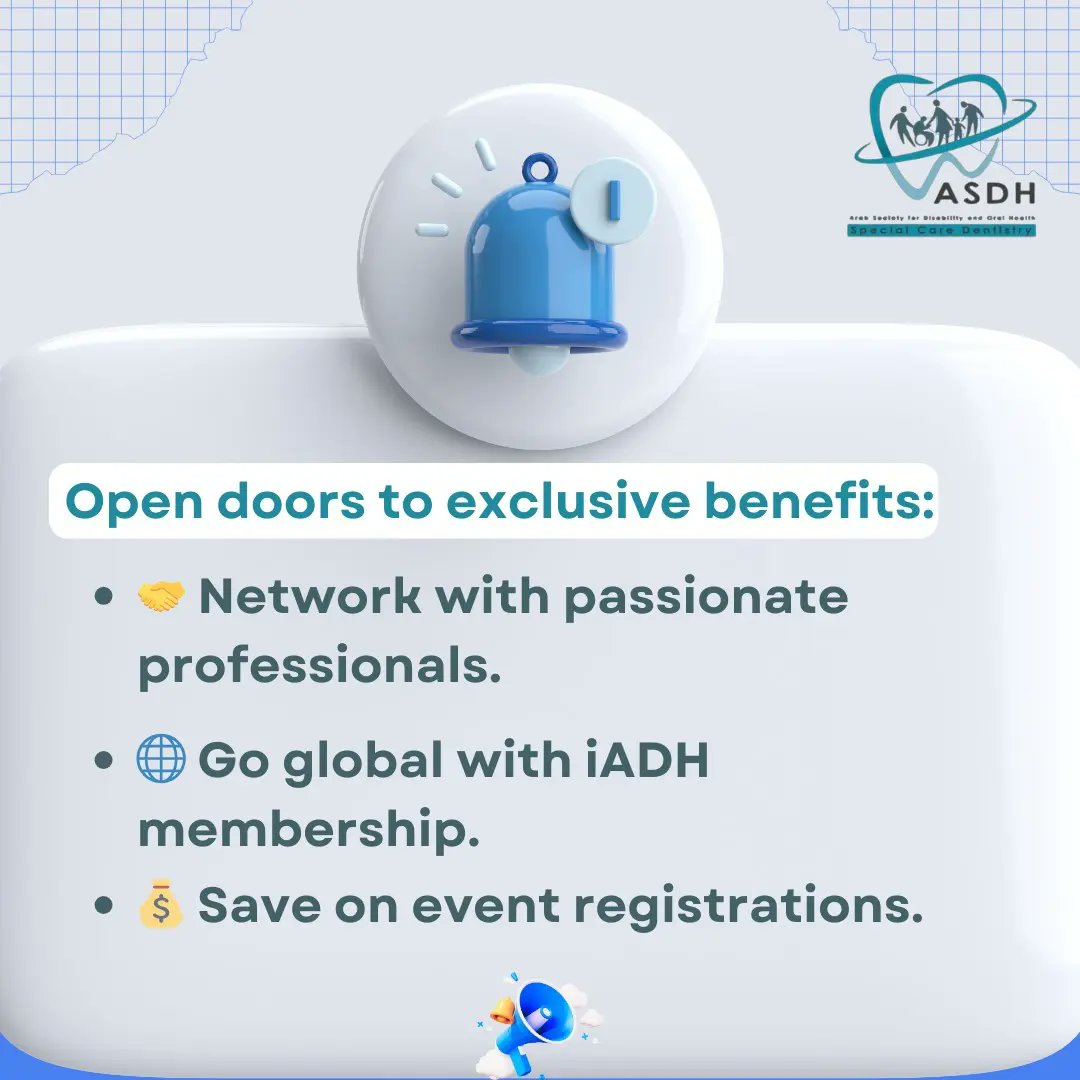 Asdhmena's tweet photo. Ready to make a real impact in oral health and disability advocacy? 🦷💪
Registration link: https://t.co/CGFbjaXCoZ https://t.co/OlAC3DrCr9