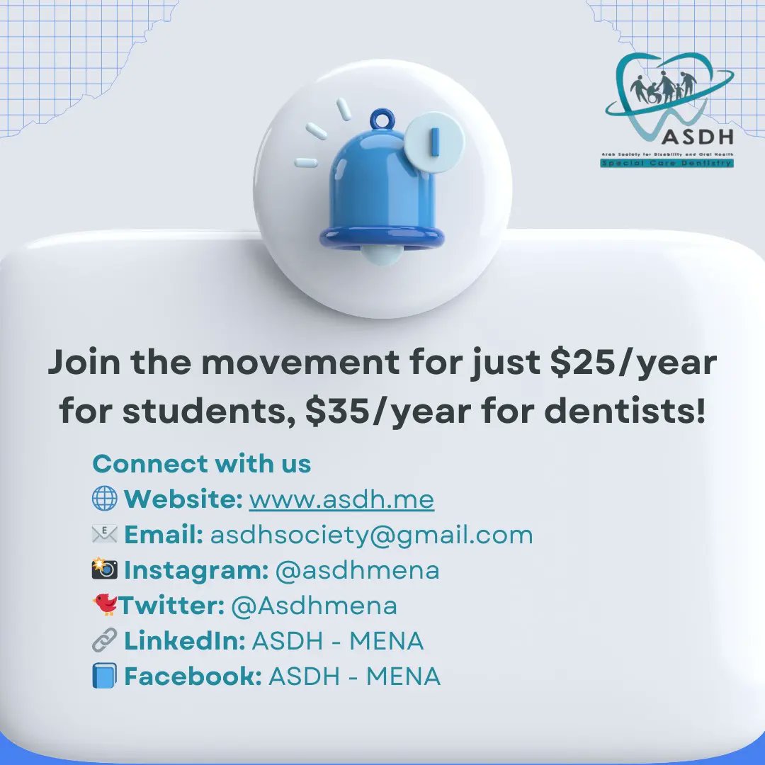 Asdhmena's tweet photo. Ready to make a real impact in oral health and disability advocacy? 🦷💪
Registration link: https://t.co/CGFbjaXCoZ https://t.co/OlAC3DrCr9