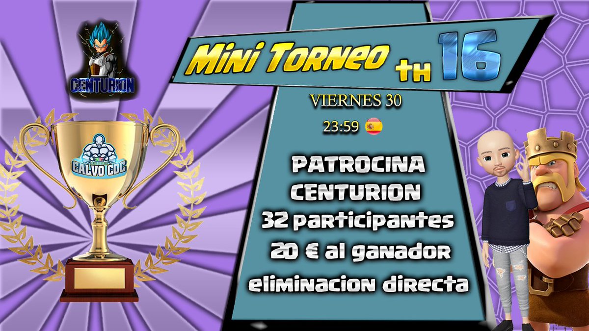 Vamos que lo rompemos 💪, viernes 30  🗓️ a las 23:59 ⌚️, 20 € 💵 al ganador ( por PAYPAL ) ojo 👀Puntuales en los canales:
youtube: youtube.com/@xXxCaLvOxXxga…
facebook:
facebook.com/calvogamer/
twitch:
twitch.tv/calvococ
compartan maquinas....😘😉