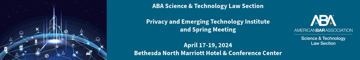 In a Big Data world that is connected 24/7, change is the only constant. The Privacy and Emerging Technology Institute and Spring Meeting will cover the hot topics attorneys and business leaders should know, regardless of practice area. 
Register Now: ambar.org/scitechspring24