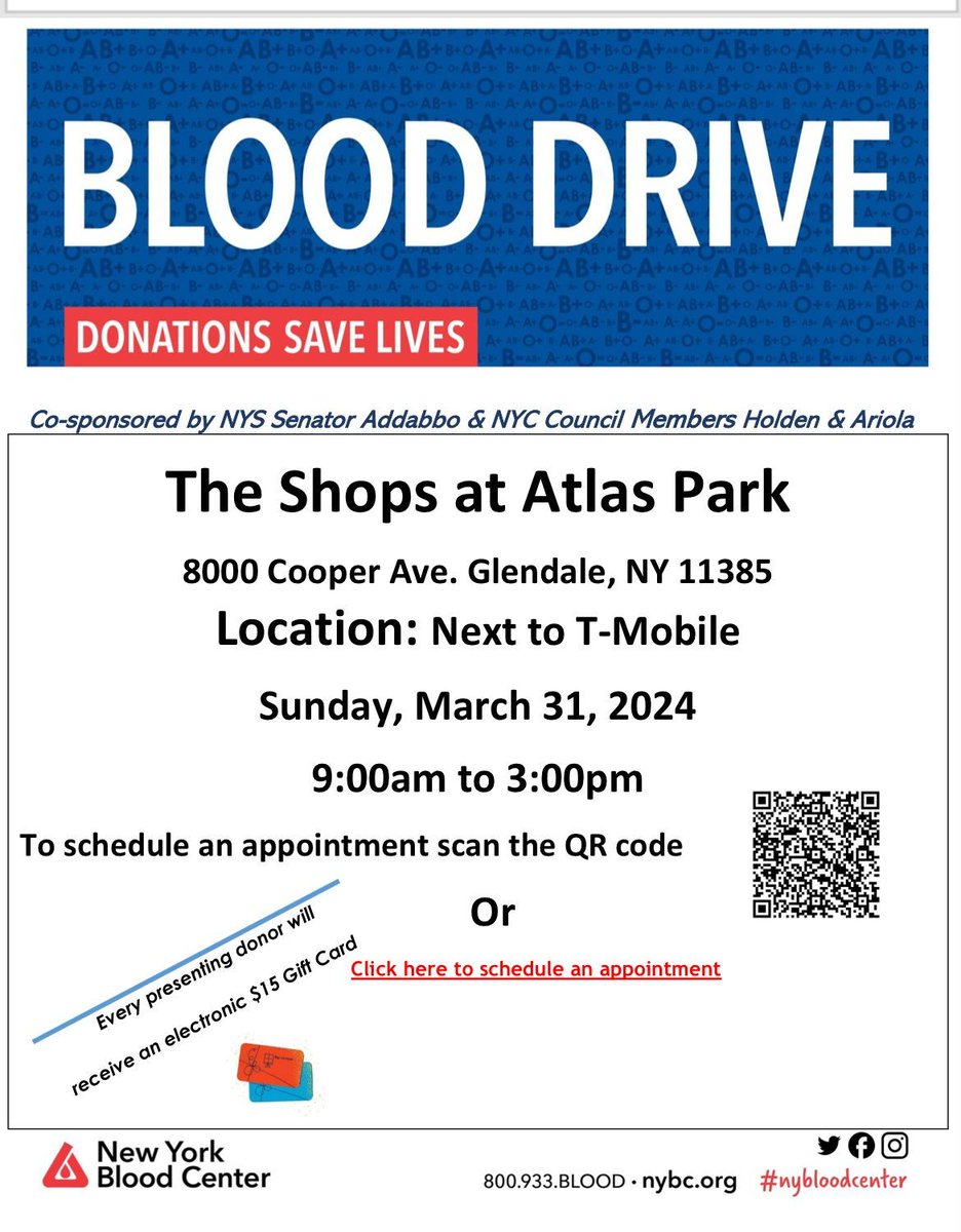 UPCOMING BLOOD DRIVES