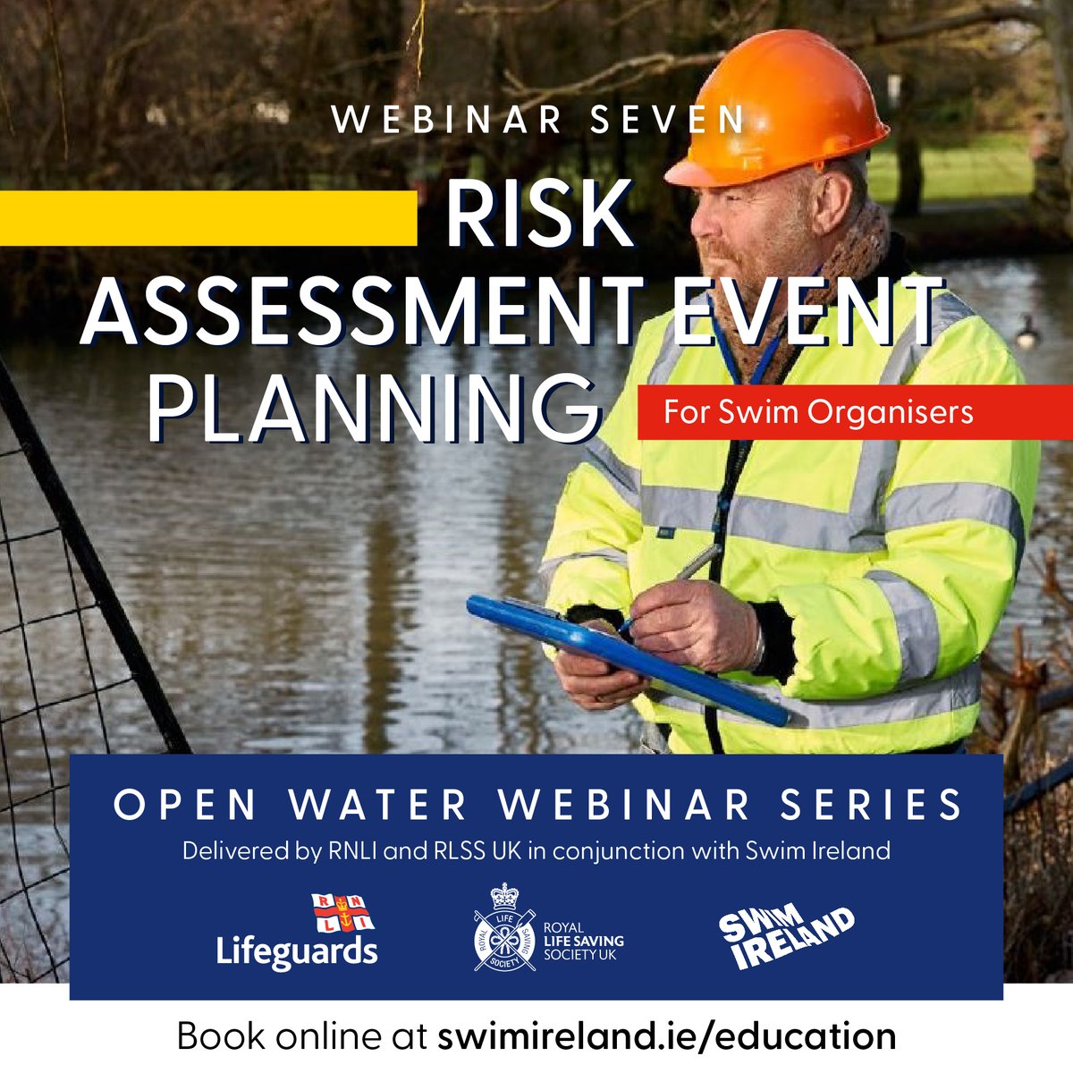 The last session of The Open Water Safety Series is coming up! Delivered by RLSS UK and @RNLI in conjunction with @swimireland. 📆 Wednesday 10 April 🎟️ Just €5 for the session or €12.50 for CPD points ✍️ Sign up swimireland.justgo.com/Account.mvc/Lo… #WaterSafety #DrowningPrevention