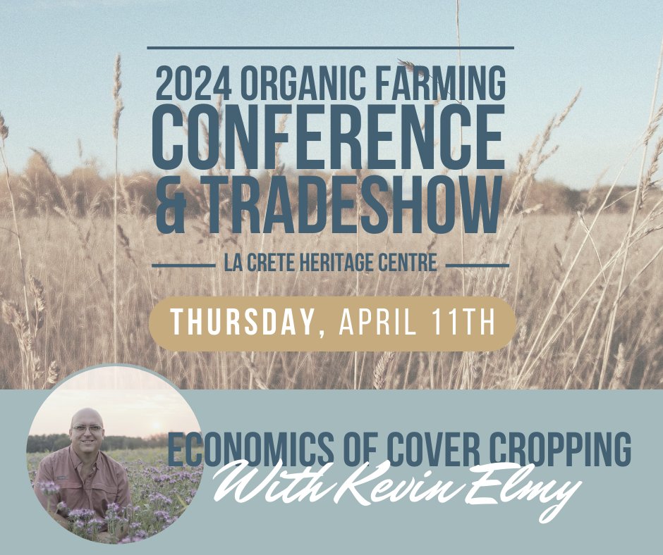 Excited for the upcoming La Crete Conference? So are we! Kevin Elmy will unpack the Economics of Cover Cropping. Learn how this practice can revolutionize your farming approach & maximize your yields! Don't miss out on this insightful session! Register: ow.ly/2Xyx50R3x0y