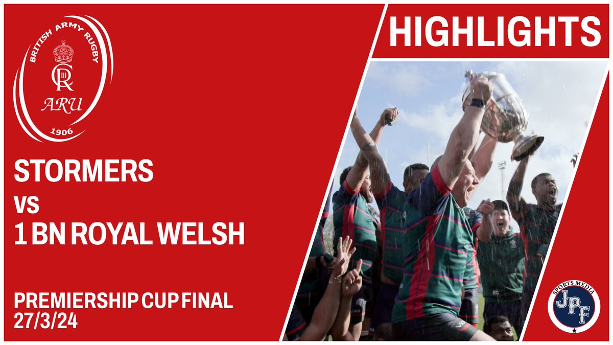 JPFSportsMedia (@jpfsportsmedia) on Twitter photo An entertaining day at the <a href="/armyrugbyunion/">Army Rugby Union</a> Community/Premiership Finals in Aldershot. Highlights are now available from the Stadium Pitch:
Irish Guards vs 11 Signal Regt: youtu.be/PiXy2Hco0gc
Stormers vs Royal Welsh: youtu.be/4vqMHEgdEkg An entertaining day at the <a href="/armyrugbyunion/">Army Rugby Union</a> Community/Premiership Finals in Aldershot. Highlights are now available from the Stadium Pitch:
Irish Guards vs 11 Signal Regt: youtu.be/PiXy2Hco0gc
Stormers vs Royal Welsh: youtu.be/4vqMHEgdEkg