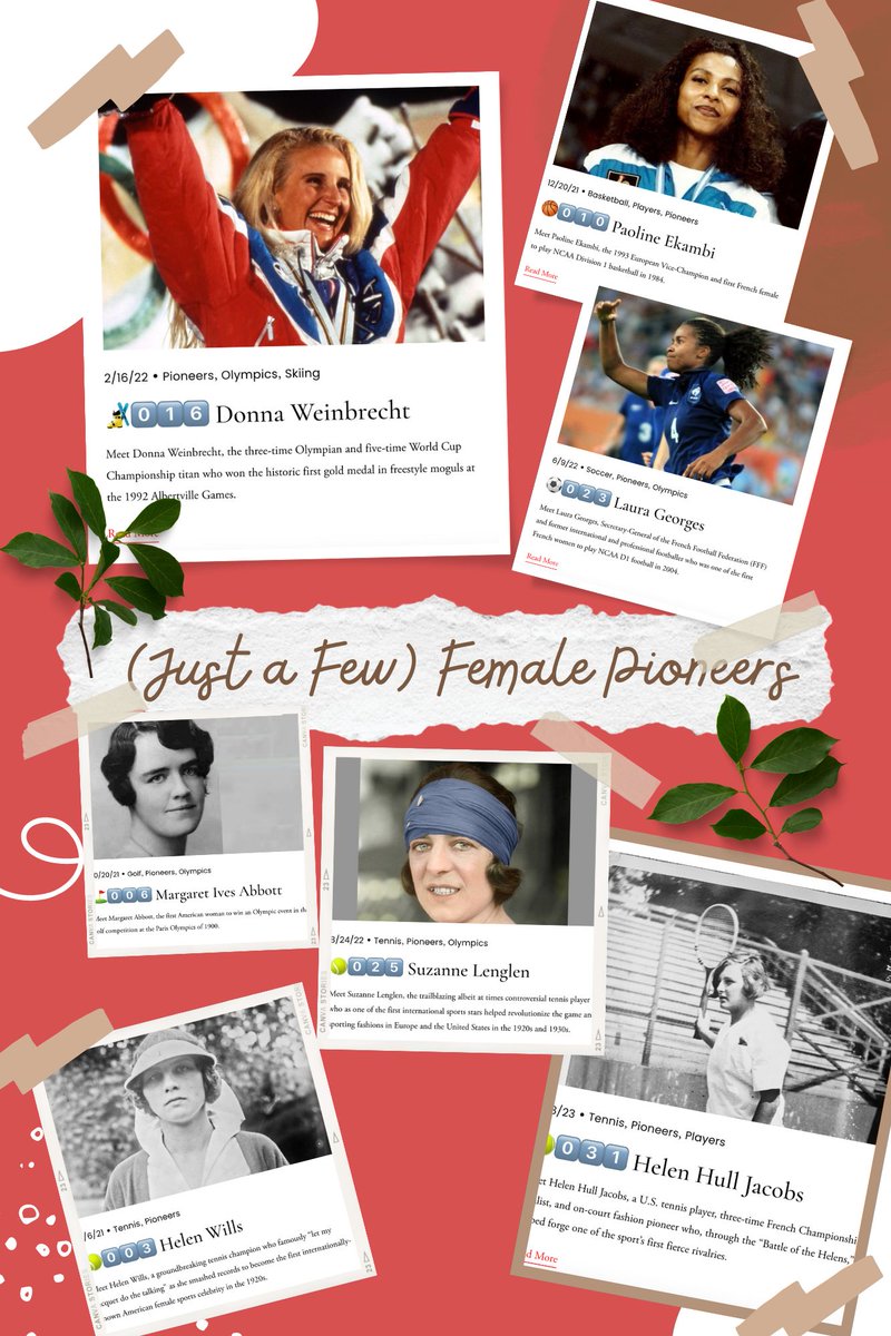 Celebrate #WomensHistoryMonth & learn how pioneers like @GeorgesLaura @PaolineEKAMBI Donna Weinbrecht paved the way for generations to pursue passions, build transatlantic bridges & crafted the #FranceAndUS #sportsdiplomacy story franceussports.com/voices @lempika7 @FrenchHist