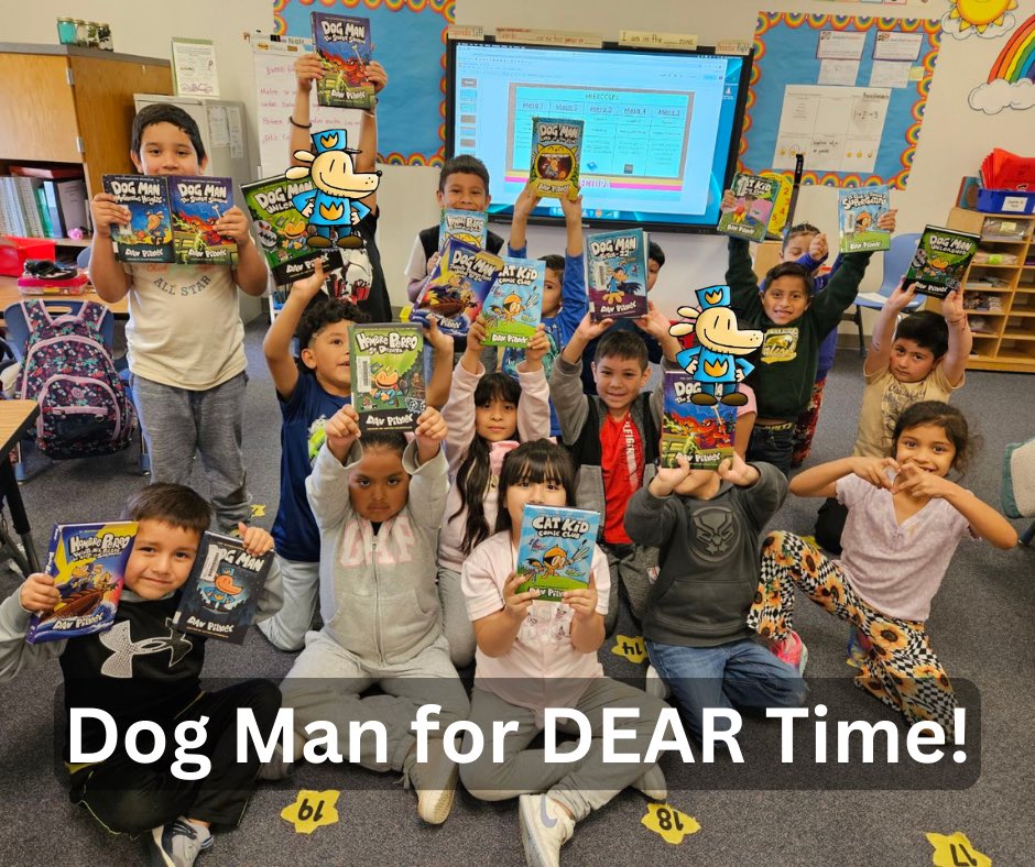 This 1st grade class ❤️’s Dog Man! Especially The Scarlet Shredder! <a href="/Scholastic/">Scholastic</a> #dogman #yearofthedogman #finchfalcons #wearemckinney #everystudenteveryday <a href="/MaestraMilligan/">Nicole Milligan</a>
