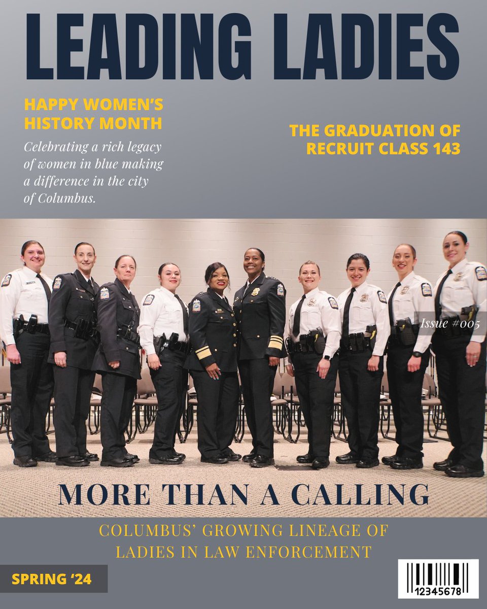 Graduations bring new energy and a sense of optimism. The graduation of Recruit Class 143 was no different! Nine fearless women joined the ranks of, not only our agency, but those of Grove City, Upper Arlington, and Delaware County Sheriff’s Office as well. The future is bright!