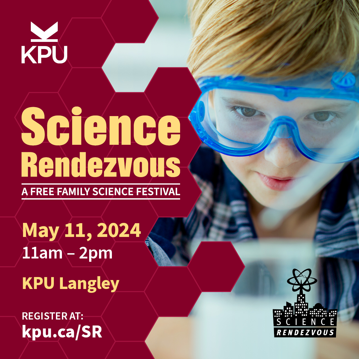 💥 Registration now OPEN for KPU Science Rendezvous 2024! 💥 🧪🎉Join us Sat, May 11 on the KPU Langley campus for the largest family-friendly science festival in the Fraser Valley! 🧪🎉 📣Reserve your FREE tickets at: kpu.ca/sr 📣 @KwantlenU #sciencerendezvous