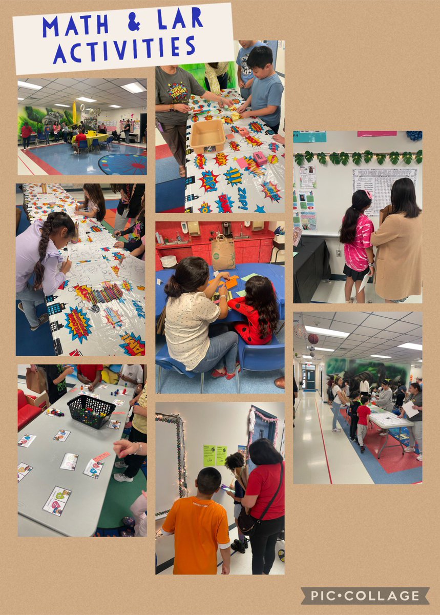 Family Academic Night was a success! Our Superheroes showed up in full force & enjoyed math & reading activities throughout the school. @LauraBush_Elem