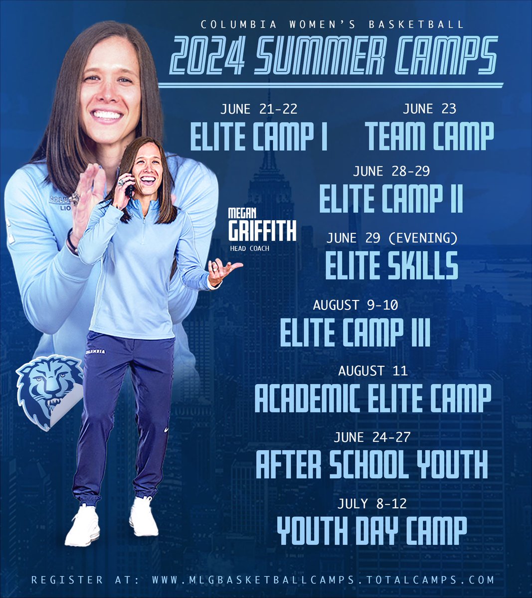 Who’s joining us in NYC this summer? 🦁🏀🗽 Camp registration is LIVE and there’s no better place to elevate your game this offseason 💪⤵️

mlgbasketballcamps.totalcamps.com

#EDGE // #CampSeason