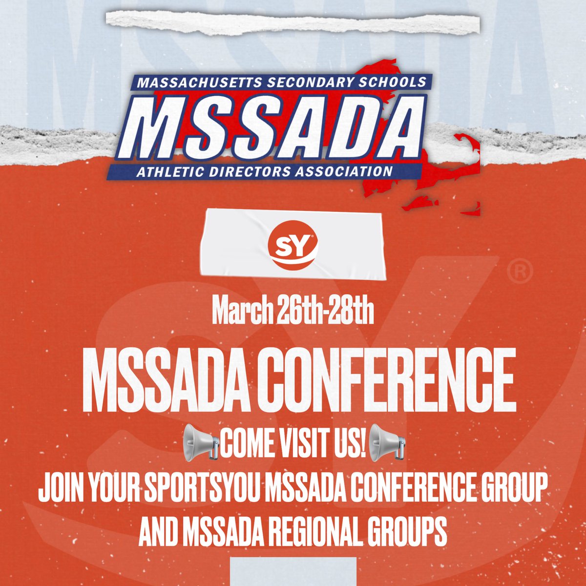 sportsYou is attending the 2024 MSSADA Conference!! Come visit Booth 15 to learn more about how to join your MSSADA conference group and MSSADA regional groups through sportsYou!! Elevate Coaches & Culture through great sports communication! #coach #athleticdirector