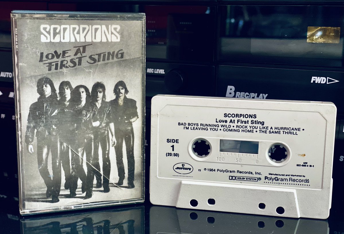 Happy 40th Anniversary to this gem 🔥😍
Now playing 
Love At First Sting, 1984 by Scorpions Alternate 'clean' cover 
@scorpions #cassettecollector #Cassettemania #Tapelover