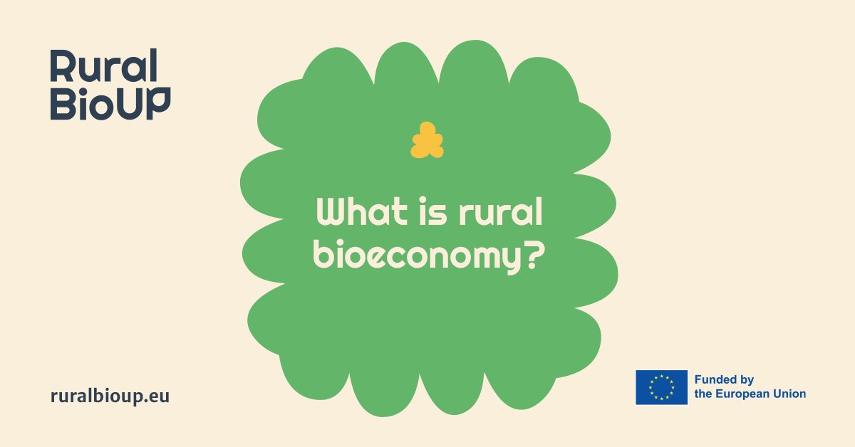 Ever wondered how #ruralareas contribute to #sustainability? 🤔 The rural #bioeconomy leverages natural resources—crops, forests, fish, livestock—to produce sustainable goods and energy, fostering sustainable economic development. 🌾 ➕ curiosities coming soon!