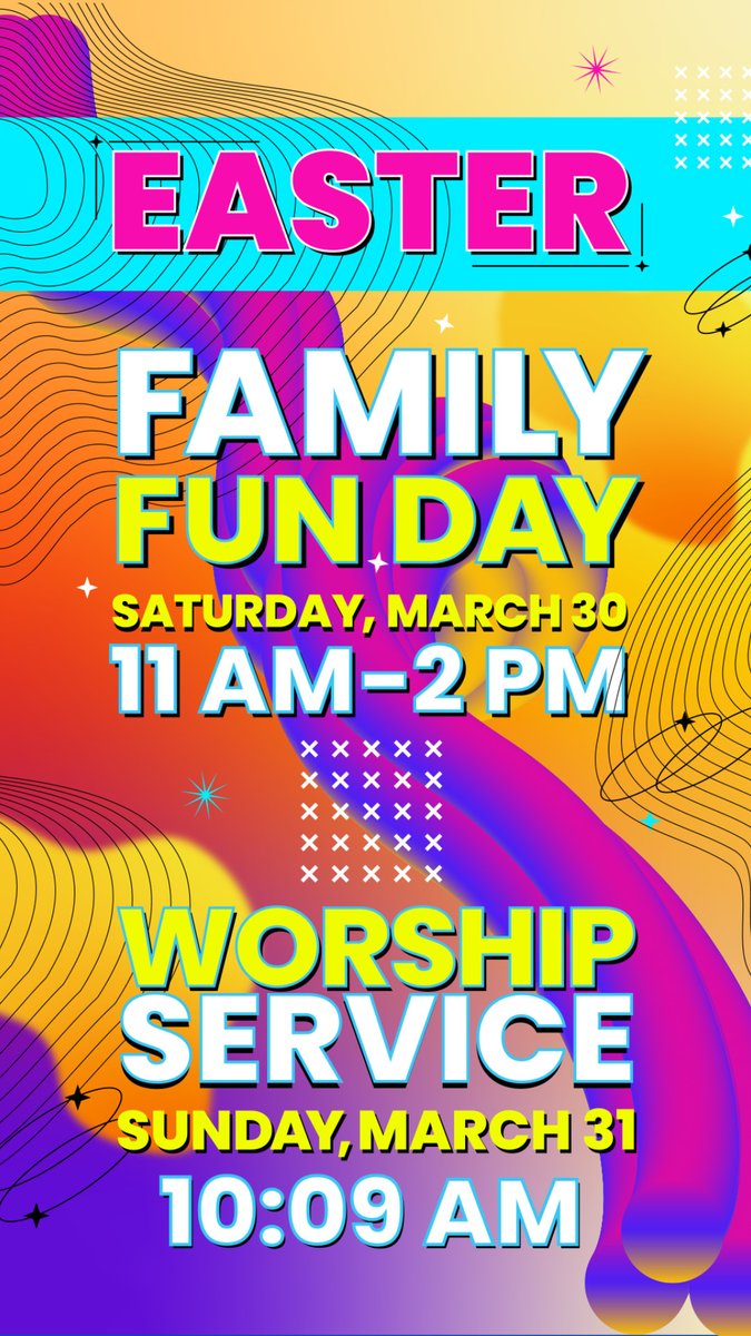 Bring your family, friends, and neighbors to Easter Family Fun day and invite them to worship with us on Easter Sunday. #just1visit #followme2dabridge #rise