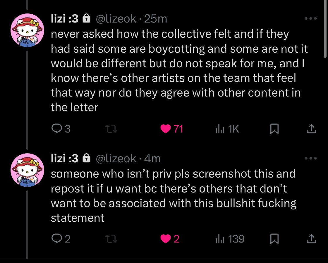 yoongienthusias's tweet photo. not just the statement of your being contradictory and in complete bad faith, you as admin did not even consider a dialogue with the artists and members of the project about their views before putting out a  statement as a team? https://t.co/3yAiapPdOP