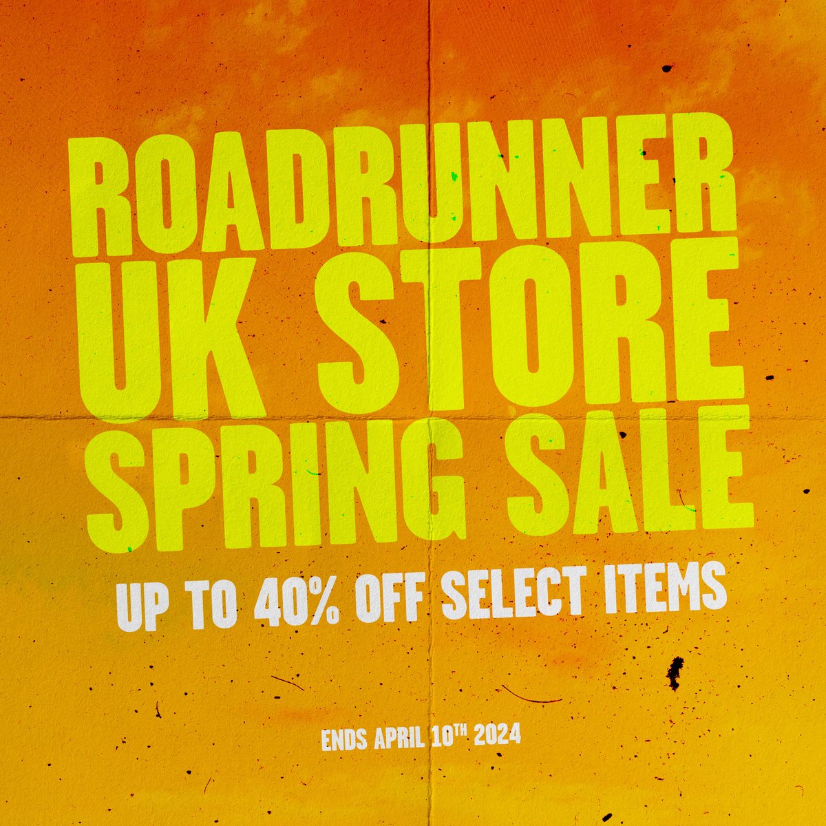 The Roadrunner UK Store Spring Sale is now on! Get up to 40% off select items - offer ends April 10th ⏰ Visit the store now - shop.roadrunnerrecords.co.uk/gb/roadrunner-…