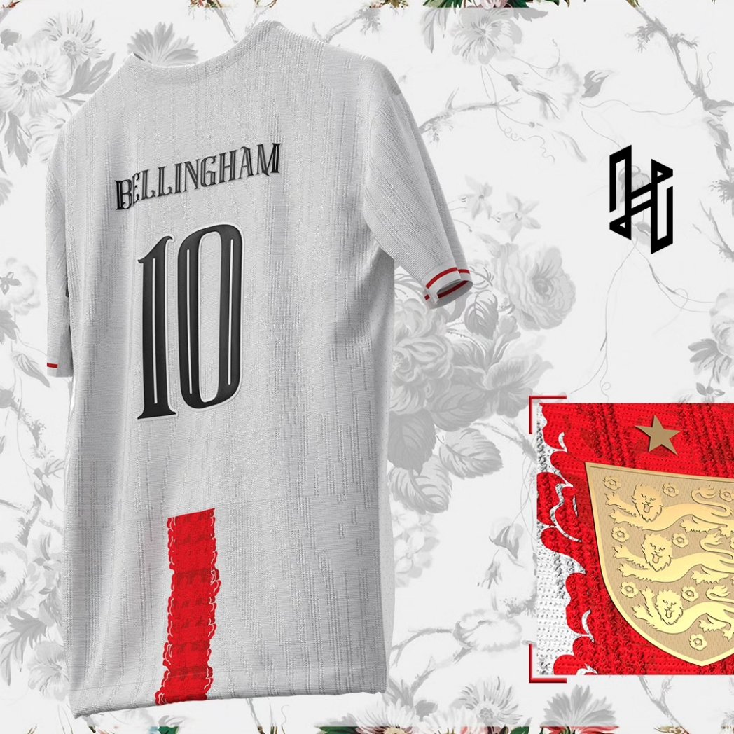 husjoncept's tweet photo. England|England Home kit @england
Starting t-shirt for the England team inspired by the red cross on the flag that contains both inside and around the country's national flower.
#england #football #design #kitdesign #footballdesign #bellingham #Kane #husjoncept #husjo https://t.co/bT7zRx14AW